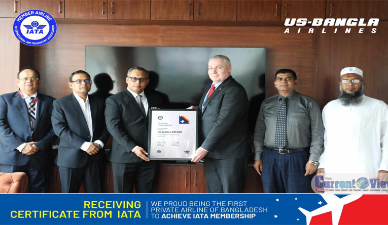 Handing over of IATA Member Certificate to US-Bangla Airlines
