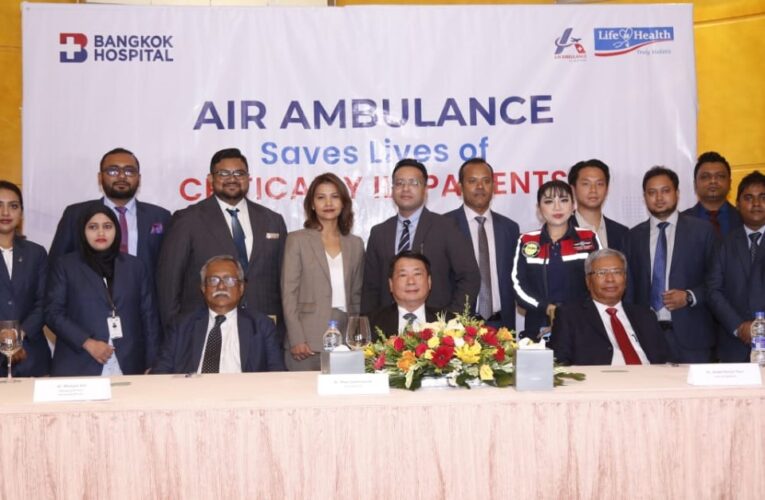 Life & Health and Bankok Hospital provide air ambulance service