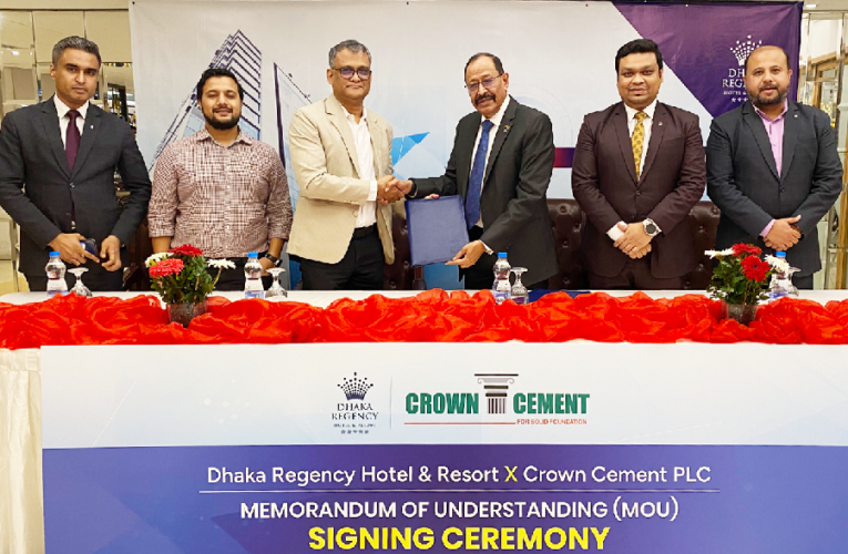 DHAKA REGENCY Signs MOU with Crown Cement