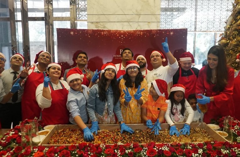 Renaissance Dhaka Gulshan Hotel Hosts Festive Christmas Cake Mixing & Tree Lighting Ceremony