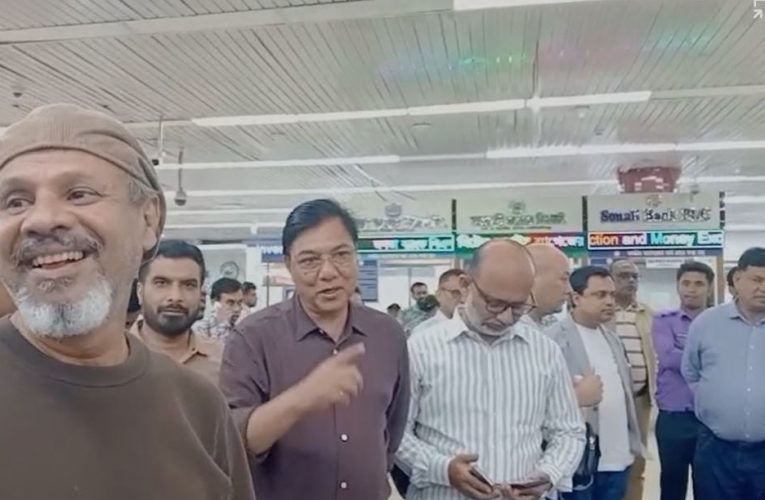 Aviation Minister makes surprise visit to Dhaka airport